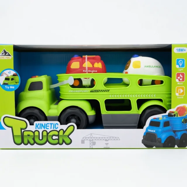 Kinetic Truck with Lights & Music - Green