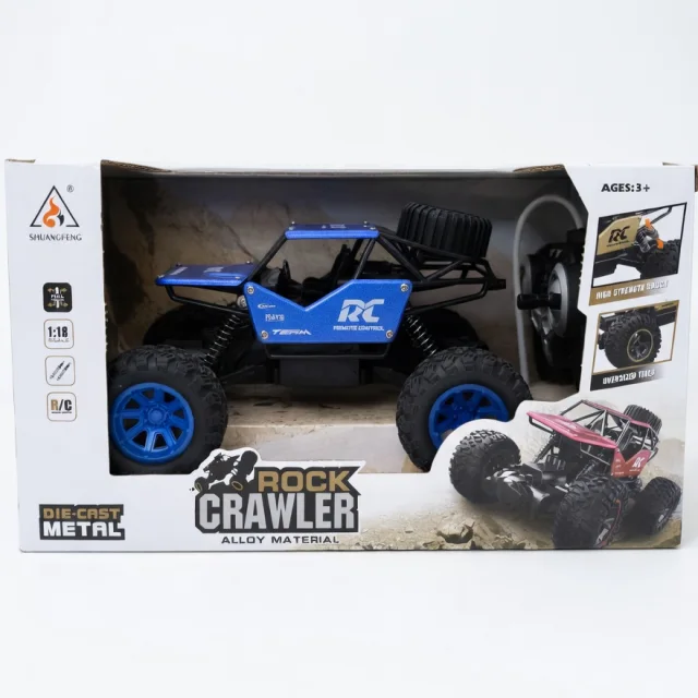 Rock Crawler RC მანქანა – 1:18 ალუმინი (სხვადასხვა ფერი)