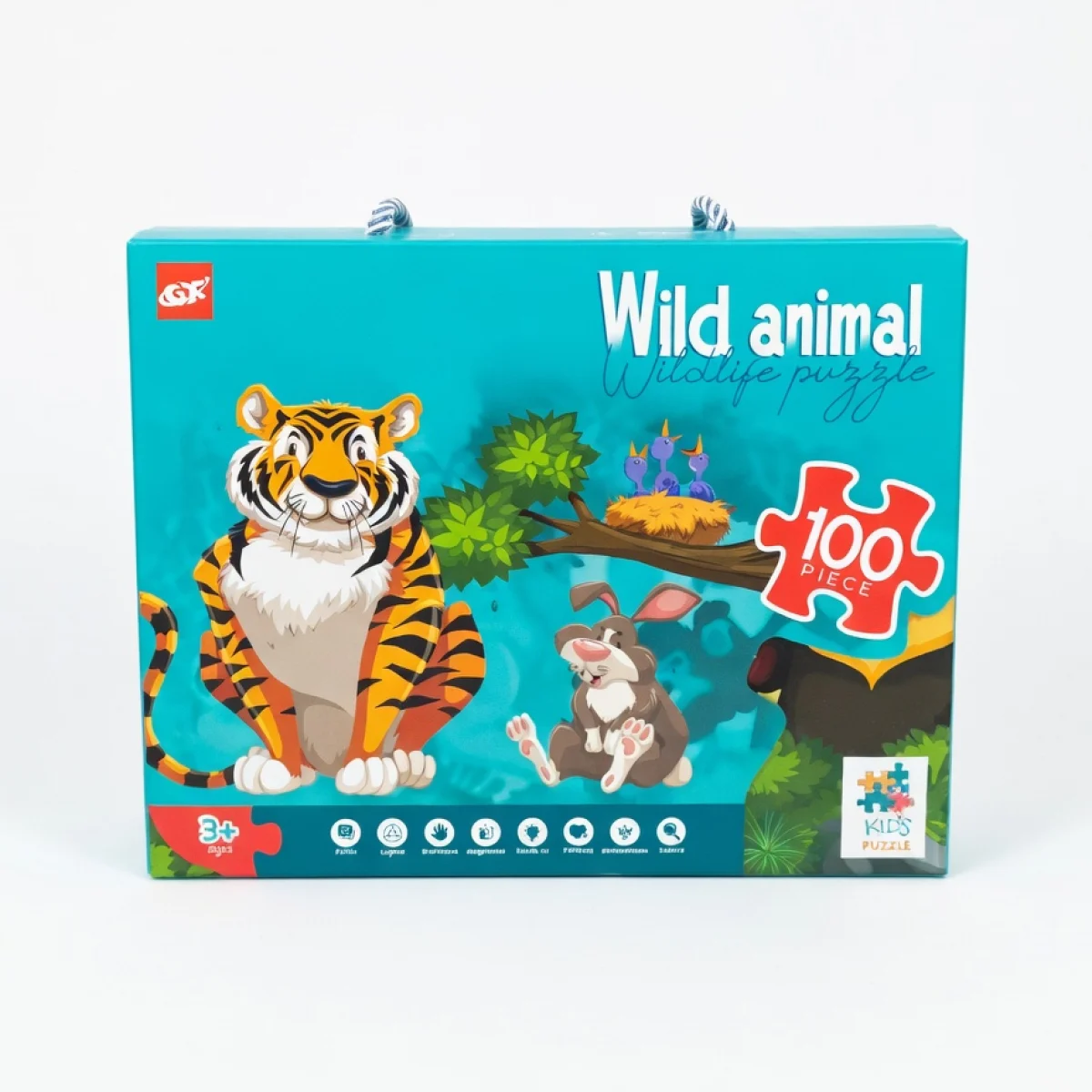 Wild Animal ფაზლი — 100 ცალი (ვეფხვის დიზაინი)